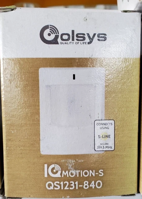 Qolsys IQ QS1231-840 RF Pet Immune Motion Sensor S-Line 319.5 MHz LOT OF 3