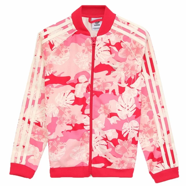 Adidas Bambini Fiore Superstar TT Tracciare Top Giacca Sportiva GD2871 Fucsia