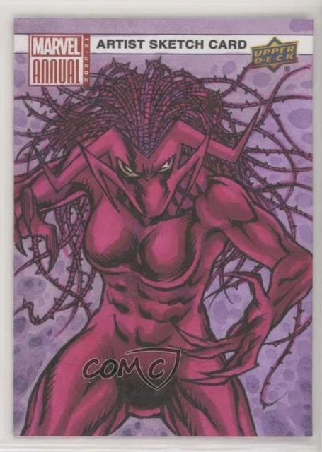 2020-21 Upper Deck Marvel Annual Sketch Cards 1/1 Viskratos #SKT Auto 03x5