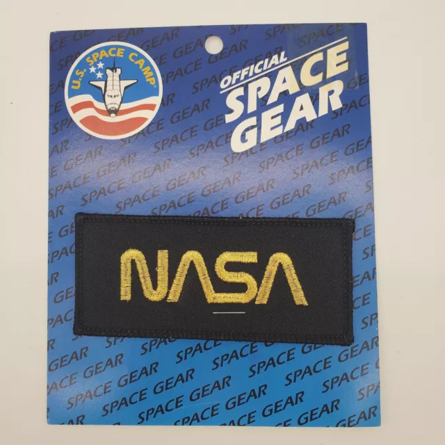 Vintage Official Space Camp Gear NASA Patch on Original Card
