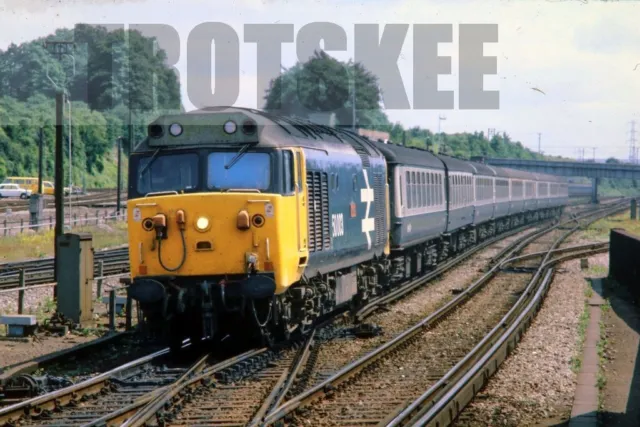 35mm Slide BR British Rail Diesel Loco Class 50 50003 Basingstoke 1981 Original
