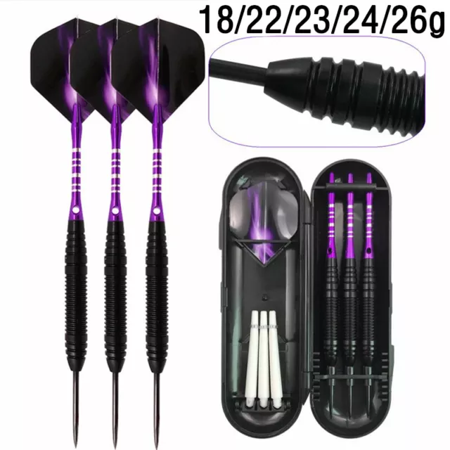 3PCS/Set TUNGSTEN DARTS SET - Shafts, Flights, Case, 22gram Indoor Activities