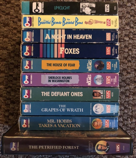 RARE KEY VIDEO Vhs Lot Foxes, A Night In Heaven, Defiant Ones
