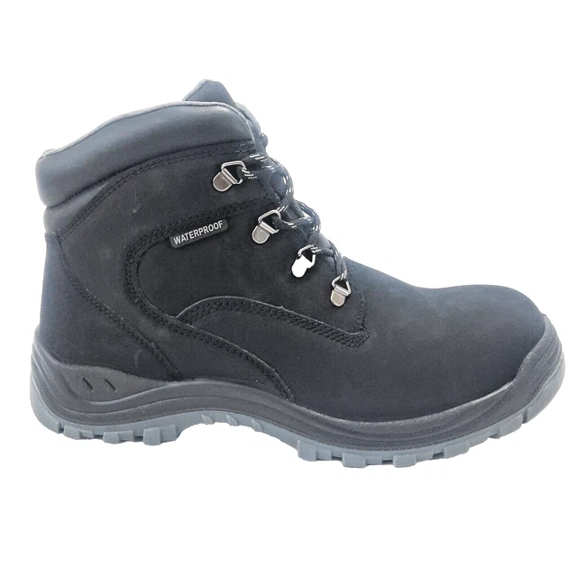 HYTEST MEN'S WORK Boots Black Steel Toe Water Proof Knox K13750 12 W £ ...