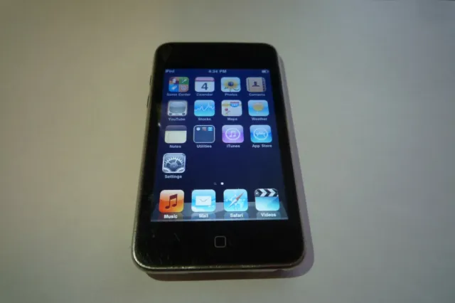 Apple iPod Touch 2nd Génération (Late 2008) Noir (16GB) Complet Actif 1227