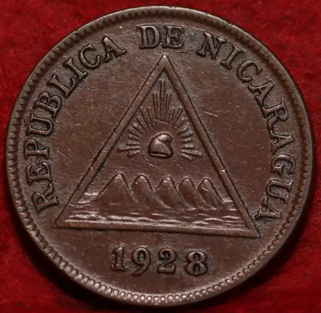 1928 Nicaragua 1 Centavo Foreign Coin