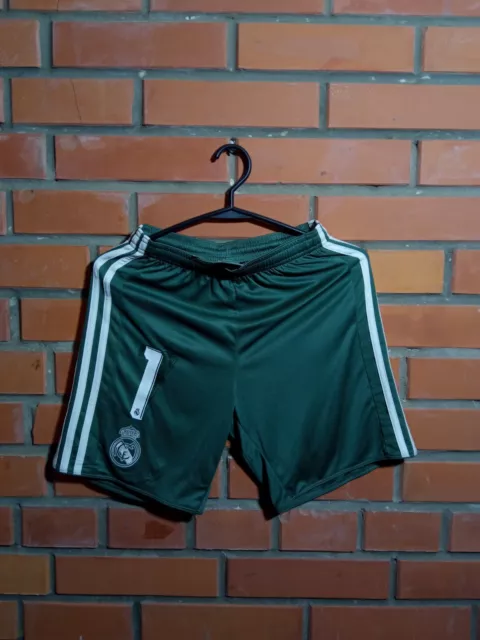 Real Madrid Goalkeeper football Shorts 2017 - 2018 Adidas Young Size M