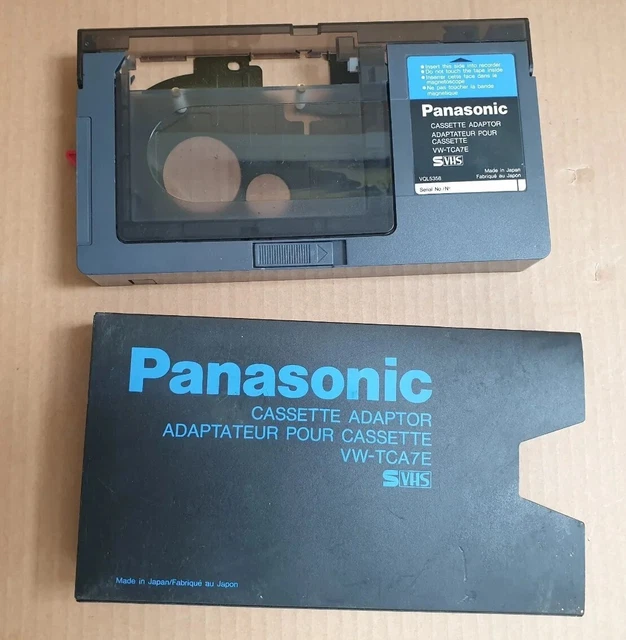 PANASONIC VWTCA7E VQL7227 Tape Cassette Adaptor SVHSC VHSC to VHS