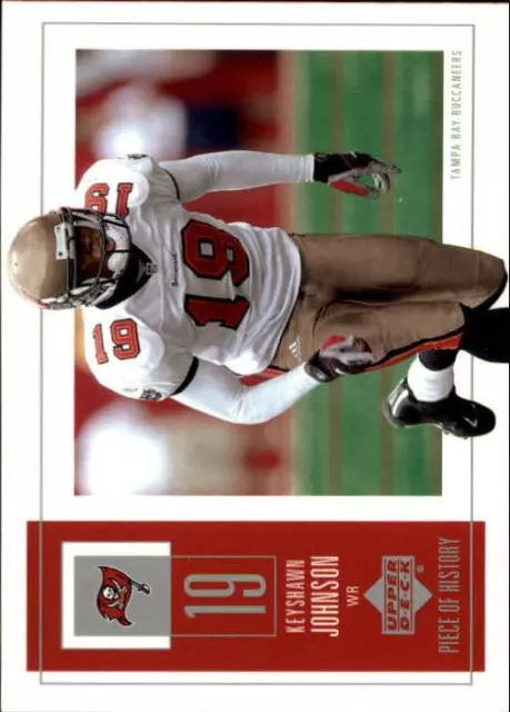 2002 UD Piece of History Football Card #94 Keyshawn Johnson