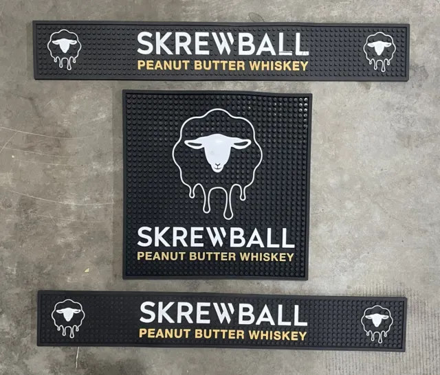 Skrewball Peanut Butter Whiskey Bar Mats