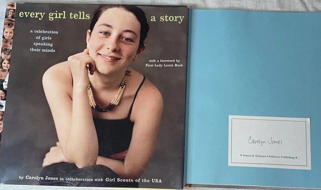 SIGNED Book Every Girl Tells a Story by Carolyn Jones HC DJ 1st ED. Girl Scouts