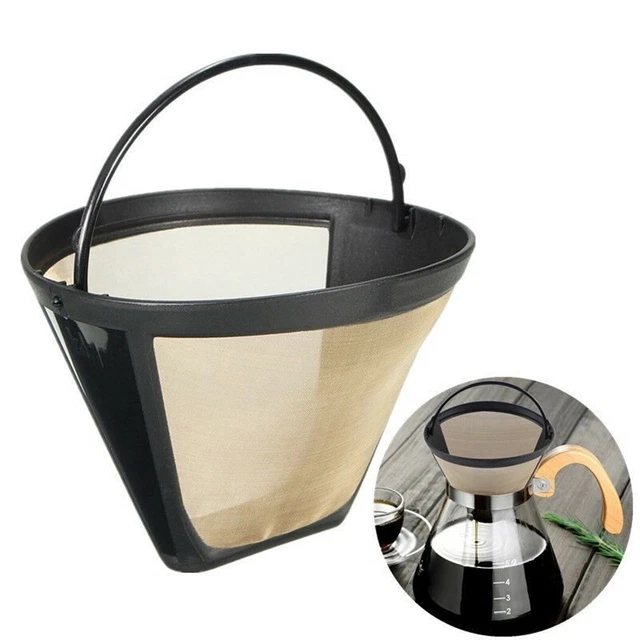 Café Filtre Maille avec Poignée 1pc Noir Cafetière Haute Qualité