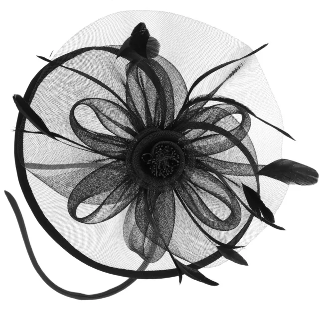 Head Flower Hat Mesh Women's Fascinator Headband Net Bride