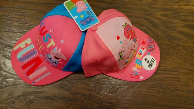 2 berretti Peppa Pig nuovi con etichette