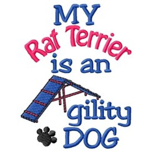 My Rat Terrier is An Agility Dog Sweatshirt - DC1970L Size S - XXL