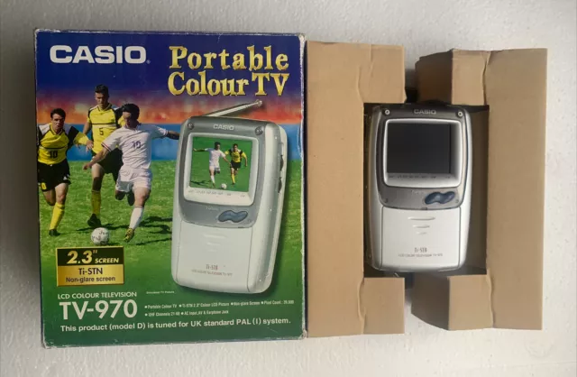 Casio TV-970 tragbarer LCD-Farbfernseher - ungetestet