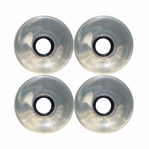 Pro Longboard Cruiser Skateboard Wheels 70mm Clear +Abec 7 Bearings