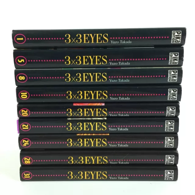 3X3 Eyes Lot 9 Manga / Tomes 1 5 10 20 21 24 28 31