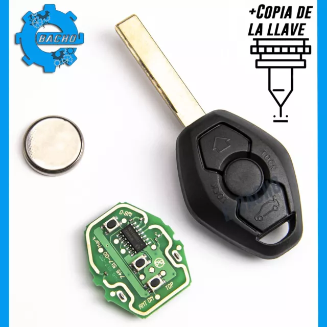 LLAVE PCF7935 66126955747 433MHz SE ADAPTA A BMW 3 5 X3 Z4 + COPIA DE LA LLAVE