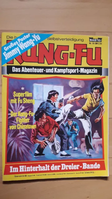 Kung-Fu Das Abenteuer- und Kampfsport-Magazin Nr.78 mit Poster - TOP Comicheft