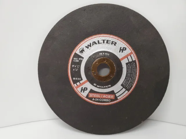 Cutting Wheel Walter HP 08-B 912 9"x1/8"x7/8"  (Bundle Of 5) - (O-0075)