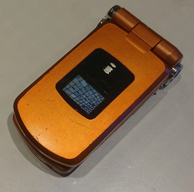 PANASONIC DOCOMO P900IV Orange Flip Phone w/ Final Fantasy Game