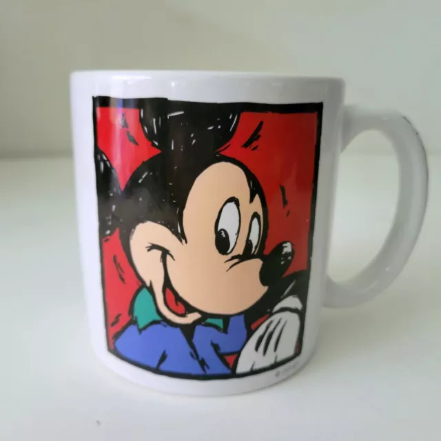 Mickey Mouse Disney 16oz Coffee Mug - Chip at far rim.