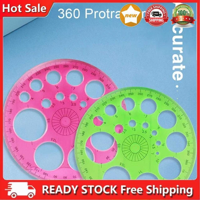 Template Ruler In A Circular ROUND TEMPLATE RULER Office Drawing Embossing Circular Template 360 ...