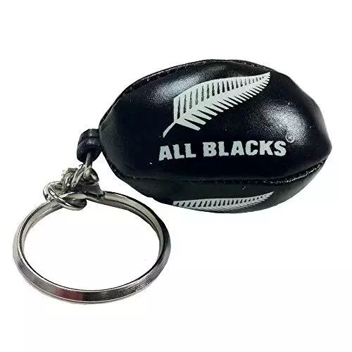 Gilbert Porte-clés ballon éponge rugby Nouvelle-Zélande Noir