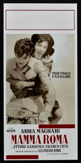 LOCANDINA MAMMA ROMA anna magnani pier paolo pasolini garofalo bini ...