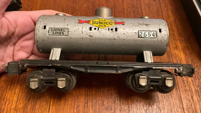 Lionel Prewar #2654 Gas Sunoco Tanker Oils Lionel Prewar #2654 Gas Sunoco Tanker Oils