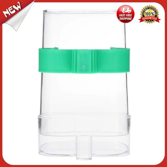 es Acrylic Transparent Birdhouse Utensil Automatic Water Food Dispenser Bird Fee