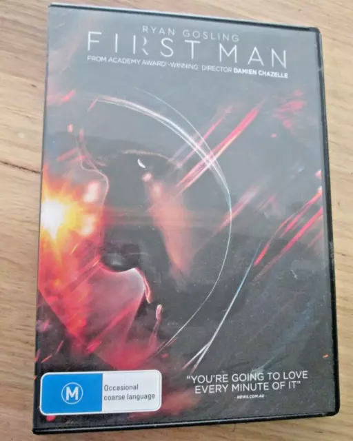 First Man DVD NEW Region 4 Ryan Gosling -Like New - Free Postage