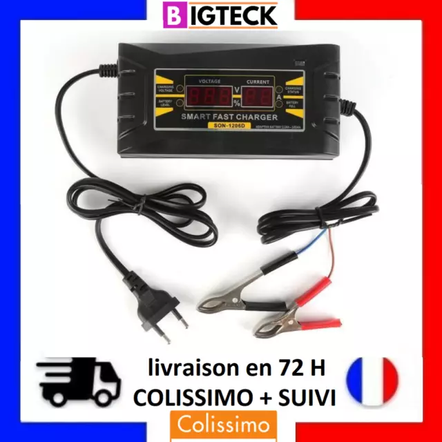 Chargeur De Batterie Voiture Auto/Moto  12 Volts Maintien Charge
