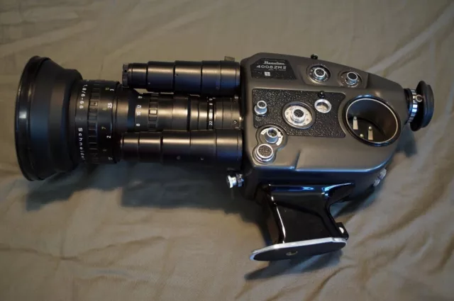 Beaulieu 4008ZMll Super 8MM Camera w/Schneider 6-66MM f/1.8 Lens,  Case