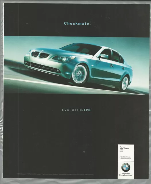 2004 BMW 530 545 advertisement, BMW 5 Series, Canadian advert