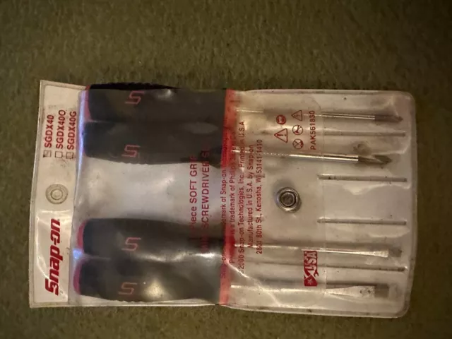 Snap On Soft Grip Mini Screw Driver Set