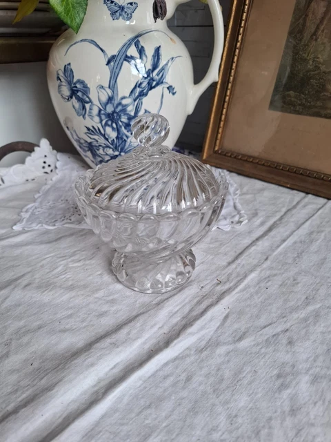 Confiturier En Cristal Baccarat Style Bambou - Pièce De Prestige D'occasion