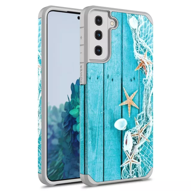 For Samsung Galaxy S21 Plus 5G Hybrid Graphic Colorful Armor Case