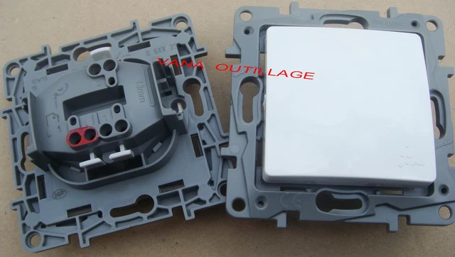 664501 LEGRAND NILOE  Lot de 2 Mécanismes Interrupteurs Va et Vient (664 501)