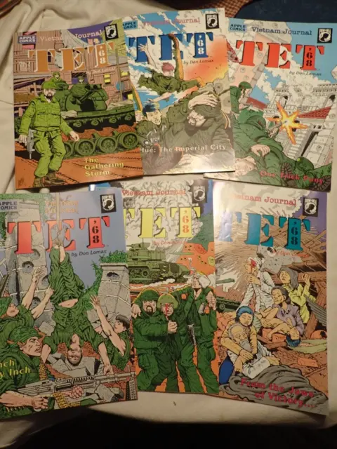 Vietnam Journal TET'68 - 1992 Series -   Comic Book Apple on Lomax Issues 1 to 6