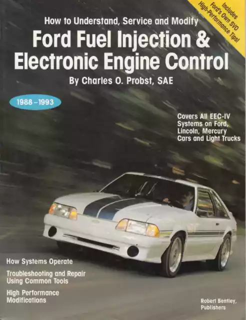 Shop Repair Manual Ford Fuel Injection & Electronic Engine Control Book Probst
