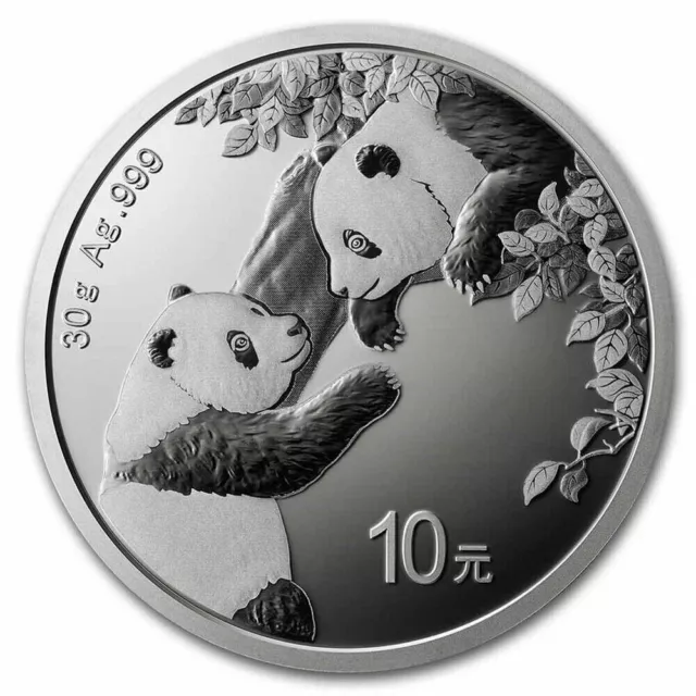 2023 China 30 gram .999 Fine Silver Panda BU - In Capsule - In Stock