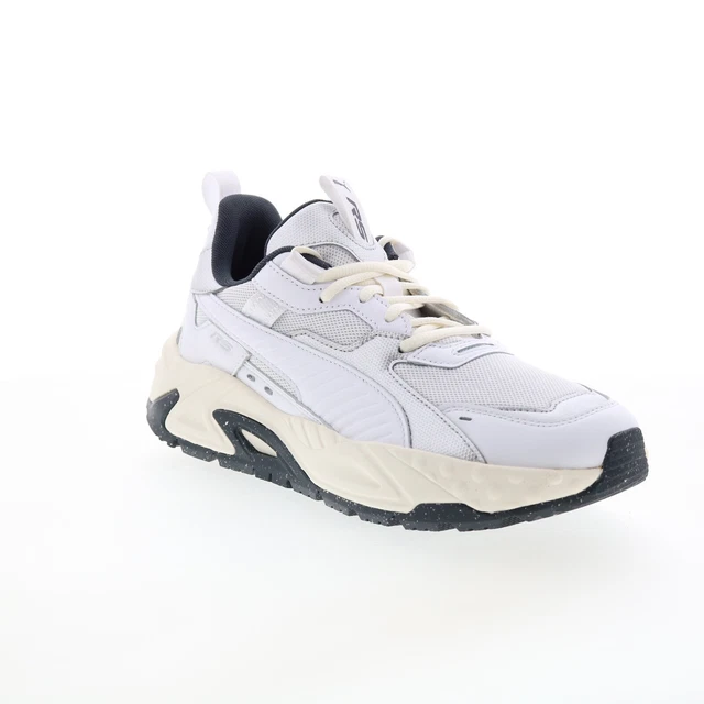 Puma RS-Trck Metallic baskets pour hommes en cuir blanc