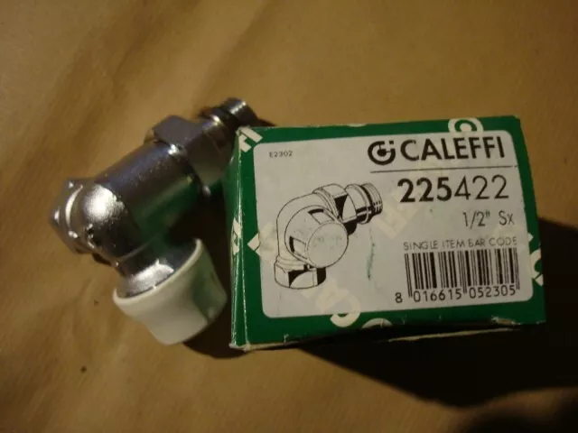 CALEFFI 225422 Valvola termostatica doppia squadra sinistra D ½ per tubo ferro