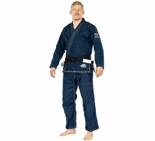 Fuji Suparaito Super Lightweight Mens Brazilian Jiu-Jitsu BJJ Gi - Navy Blue