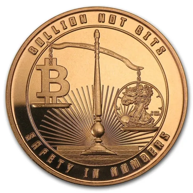 1 Unze 999 Kupfer - Bitcoin Vs Silver Eagle - Kupferbarren - Medaille - Sektev
