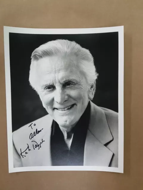 Kirk Douglas Autograph Photo 8x10 Movie Actor Film Signed