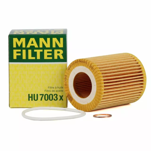 MANN HU7003x Ölfilter für BMW 1er F20 F21 114-120i 3er F30 F31 316i 320i N13