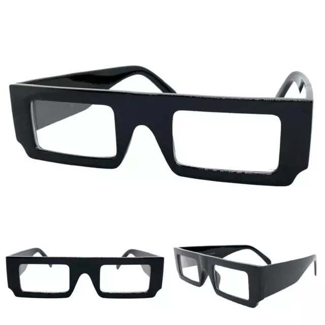 Men or Women Classic Modern Retro Style Clear Lens EYE GLASSES Thick Black Frame